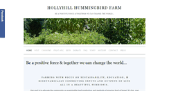 Desktop Screenshot of hollyhillhummingbird.com